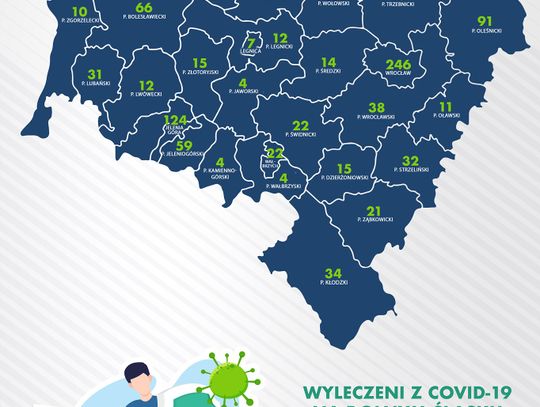 Ilu wyzdrowiało w naszym powiecie? (mapka)