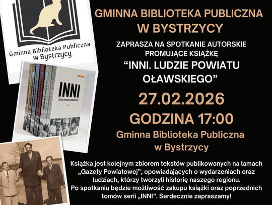 "INNI" w Bystrzycy. Spotkanie autorskie