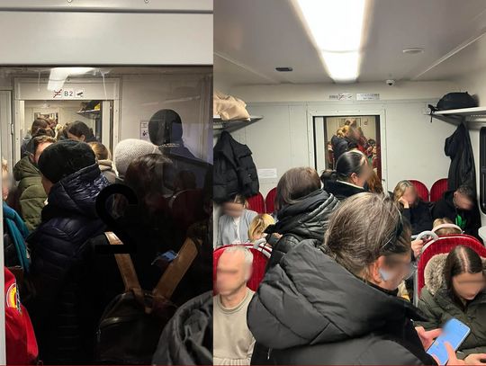 Jak sardynki w puszce. A to pociąg do Wrocławia