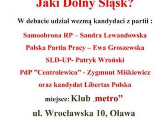Jaka Europa, jaka Polska, jaki Dolny Śląsk - debata