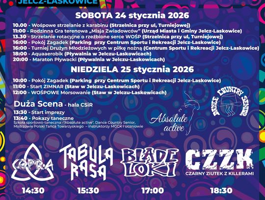 Jelcz-Laskowice. Co będzie się działo podczas finału WOŚP?