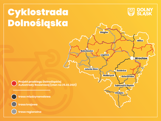 Jesteśmy jej częścią - Cyklostrada Dolnośląska (mapa)