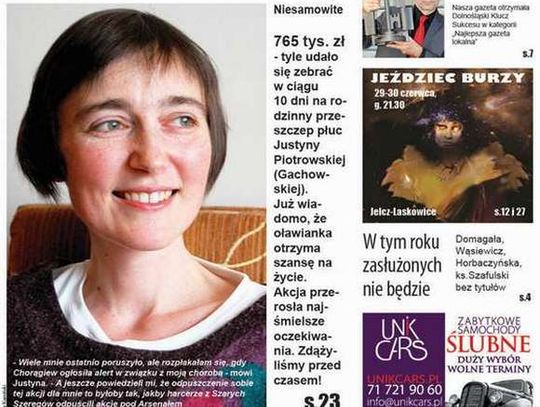 Justyno, masz szansę!