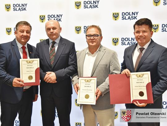 Kasa dla samorządów powiatu oławskiego na rozwój bazy sportowej