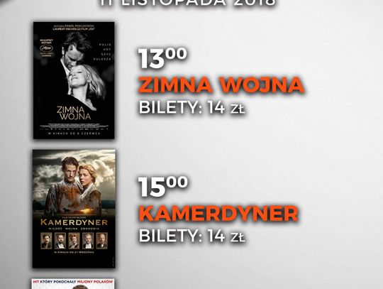 Kino ODRA również świętuje - trzy polskie filmy na stulecie niepodległości