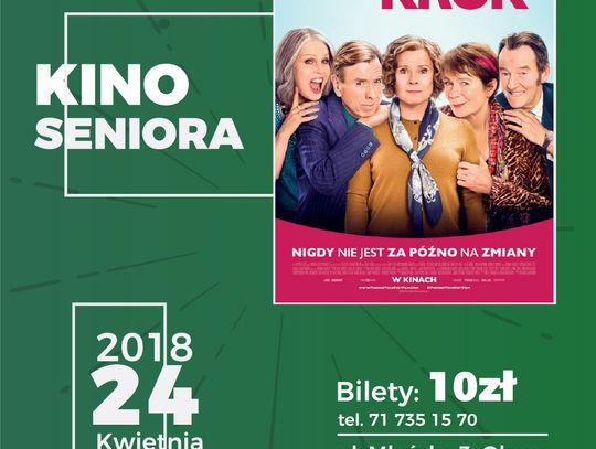 Kino seniora i bilety po 10 złotych