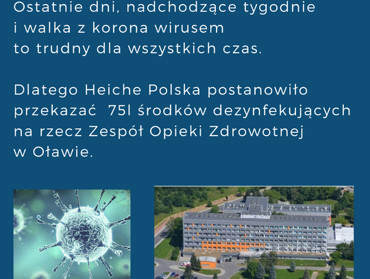 Kolejna firma na pomoc szpitalowi w Oławie