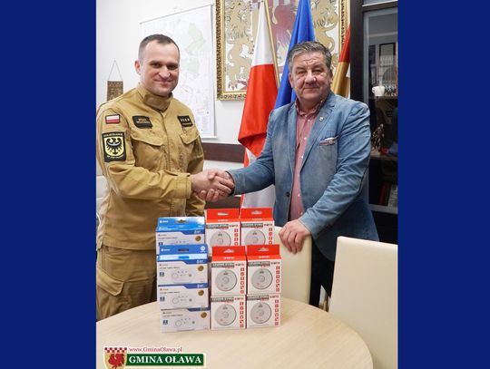 Kolejne czujki dla mieszkańców gminy Oława Kolejne czujki dla mieszkańców gminy Oława