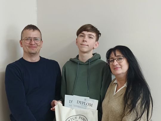 Kolejne sukcesy oławskiego ucznia, tym razem na szczeblu krajowym. Mateusz Maszkowski laureatem konkursu IPN!