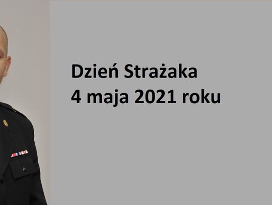 Komendant składa życzenia i dziękuje za wspieranie strażaków