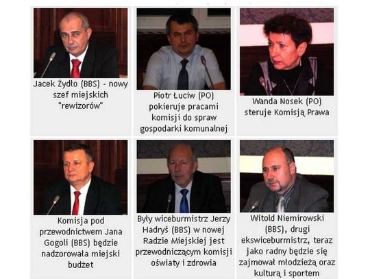 Komisje zatwierdzone, szefowie wybrani