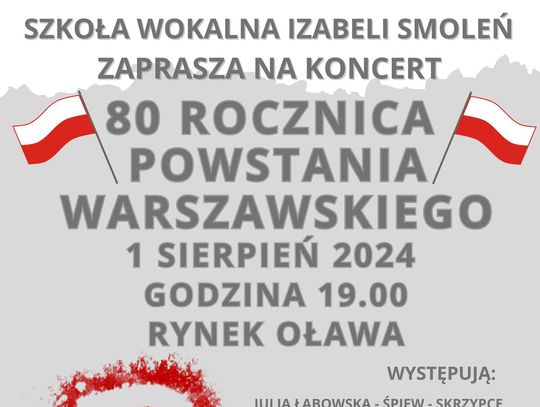 Koncert w rocznicę wybuchu Powstania Warszawskiego