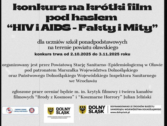 Konkurs na krótki film pod hasłem „HIV i AIDS – Fakty i Mity”