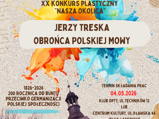 Konkurs plastyczny "Jerzy Treska obrońca polskiej mowy"