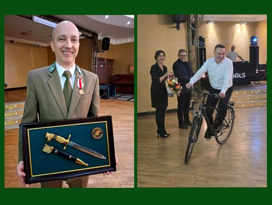 Kordelas i rower. Nasi leśnicy uhonorowani Kordelas i rower. Nasi leśnicy uhonorowani