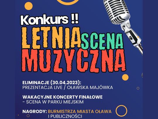 Letnia scena muzyczna 2023 - konkurs wystartował