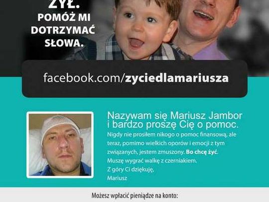 Ma raka, ale chce żyć. Obiecał to żonie i synkowi