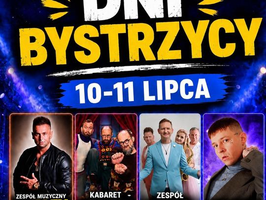 Mamy komplet wykonawców Dni Bystrzycy 2026. Zaskoczeni?