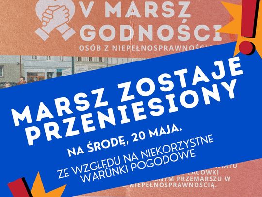 Marsz Godności przełożony. Z piątku na środę