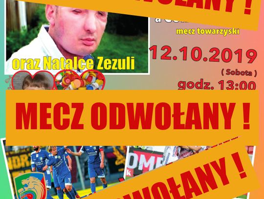 Mecz dla Grzegorza i Natalii ODWOŁANY!