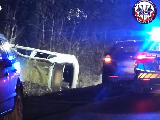 Miał 2 promile alkoholu w organizmie. Wylądował w rowie