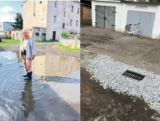 Do garażu pan Jan może już chodzić bez gumowców