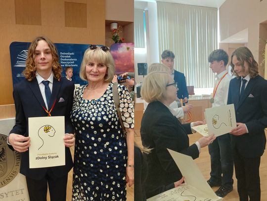 Mikołaj Dąbrowski z SP Marcinkowice wśród laureatów „zDolnego Ślązaka”!