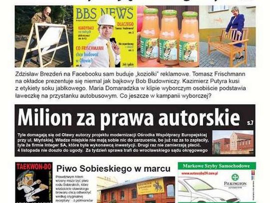 Milion za prawa autorskie!