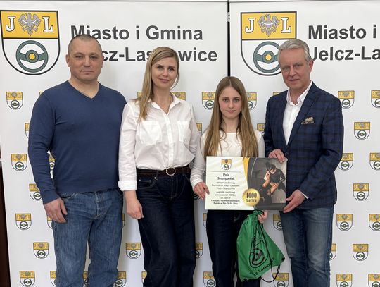 Mistrzyni Polski Pola Szczepanik u burmistrza