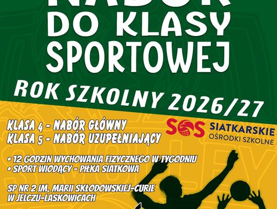 Nabór do klasy sportowej o profilu siatkarskim
