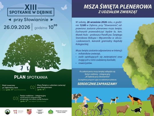 Nadchodzi XIII Spotkanie w Dębinie przy Słowianinie