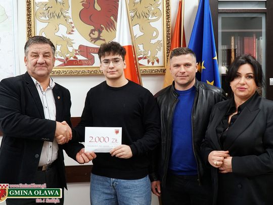 Nagroda wójta dla Floriana Dąbka