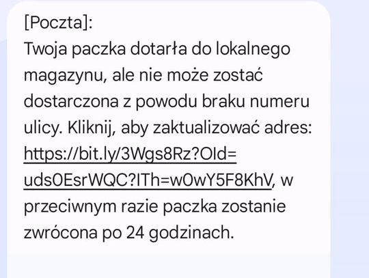 Najpierw SMS z Poczty, a potem od oszustów. Uważajcie!