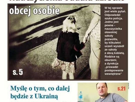 Nauczycielka oddała dziecko obcej osobie