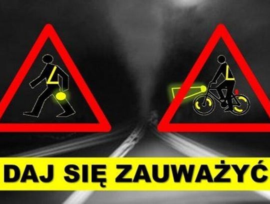 Nie miał odblasków. Został ukarany mandatem karnym