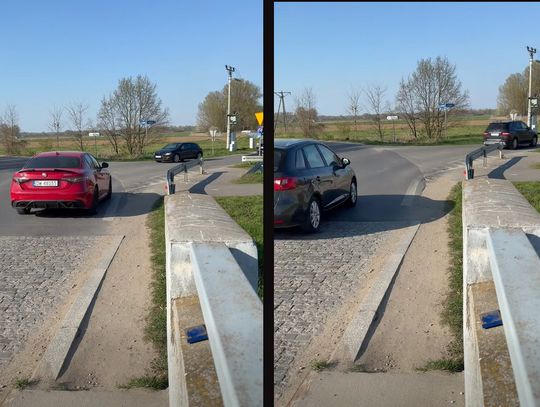 Tu jest niebezpiecznie. 9 aut w 38 sekund!
