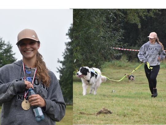 Fuji otrzymał dyplom dla największego psa biegu