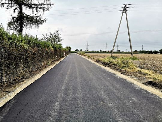 Nowa droga wzdłuż działek