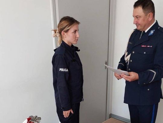 Nowa oławska policjantka złożyła uroczyste ślubowanie