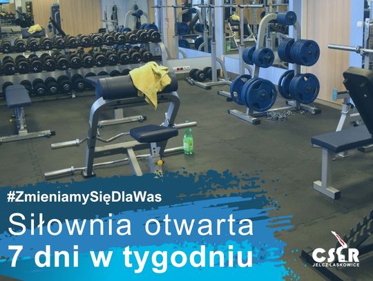 Nowy prezes wprowadza zmiany. Siłownia 7 dni w tygodniu