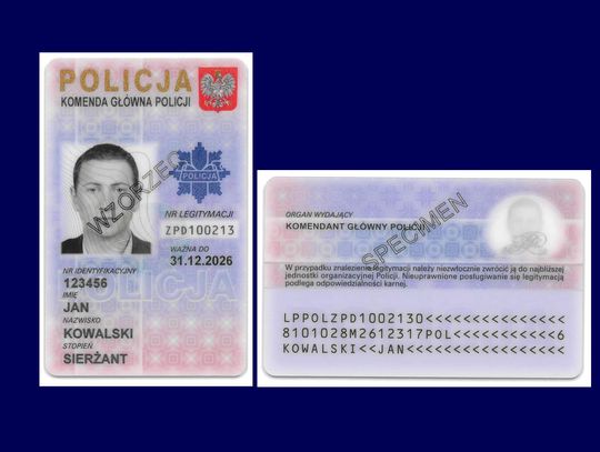 Od stycznia obowiązuje nowy wzór legitymacji służbowej policjanta!