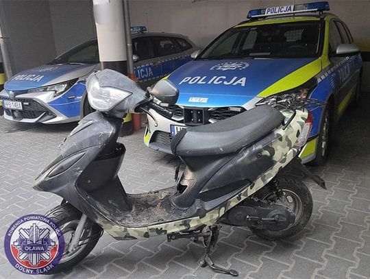 OŁAWA 29-latek ukradł motorower, by sprzedać go na części