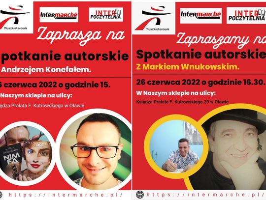 Oława i Jelcz-Laskowice. W markecie spotkasz pisarzy!