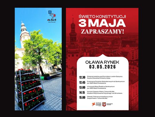 OŁAWA Kwiaty, msza, koncert, polonez i... sadzonki