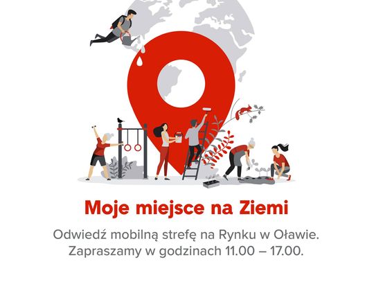 Oława. Rynek. Fundacja ORLEN promuje swój program grantowy
