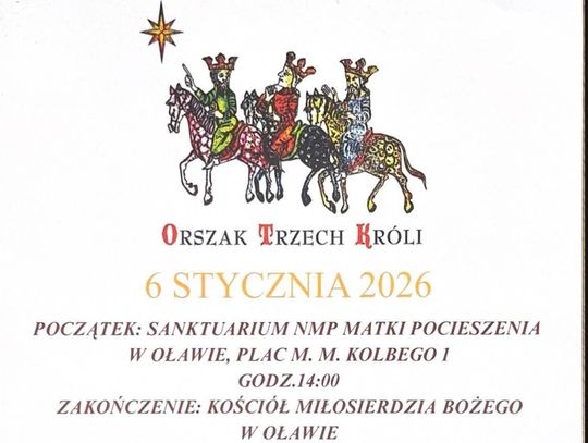OŁAWA We wtorek Orszak Trzech Króli