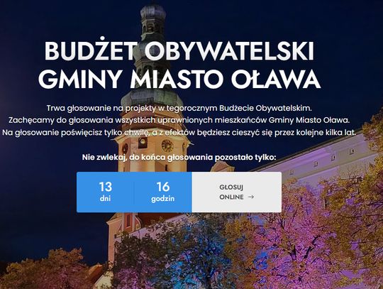 Oławski Budżet Obywatelski. Głosowanie już się rozpoczęło