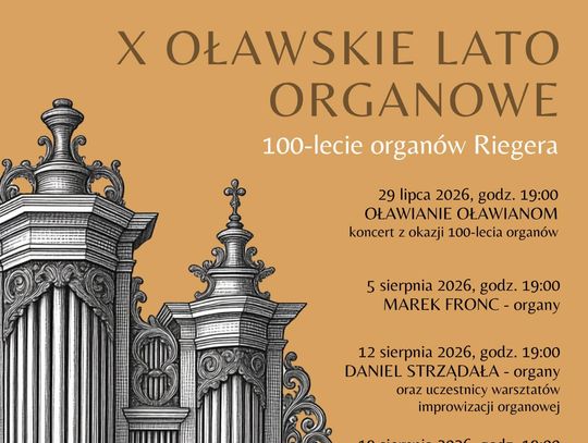 Oławskie Lato Organowe już wkrótce
