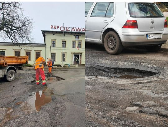Oni serio łatali tu dziury zaledwie parę tygodni temu!