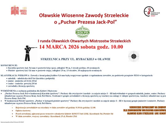 Otwarte mistrzostwa strzeleckie o puchar prezesa Jack-Pol